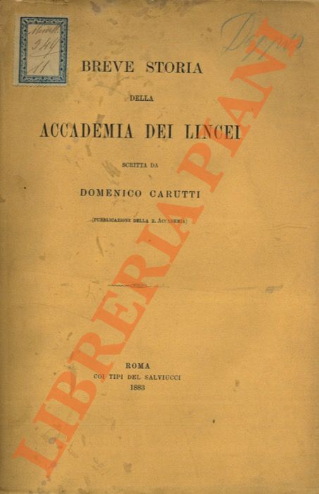 Breve storia dell'Accademia dei Lincei.