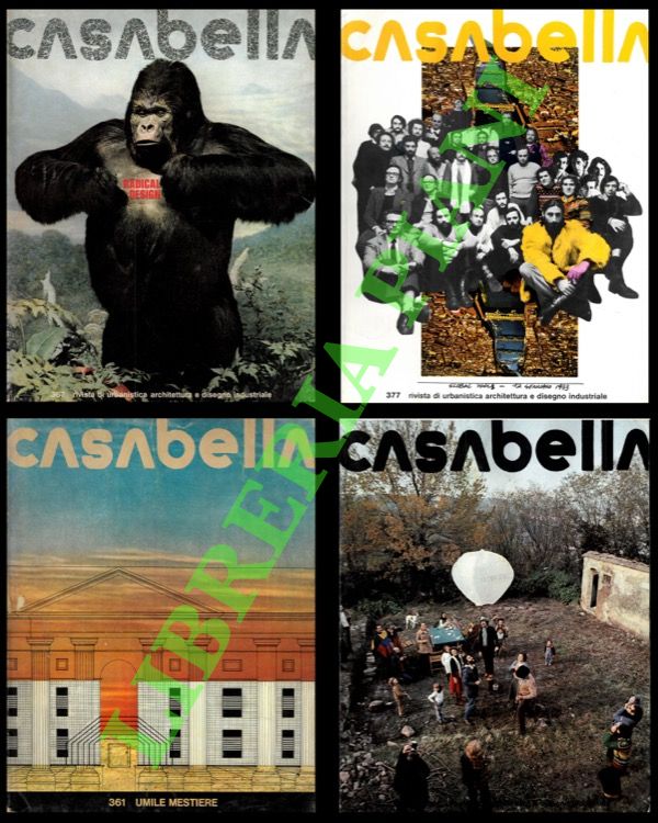 Casabella. Rivista di urbanistica, architettura e disegno industriale. 1972-1976.