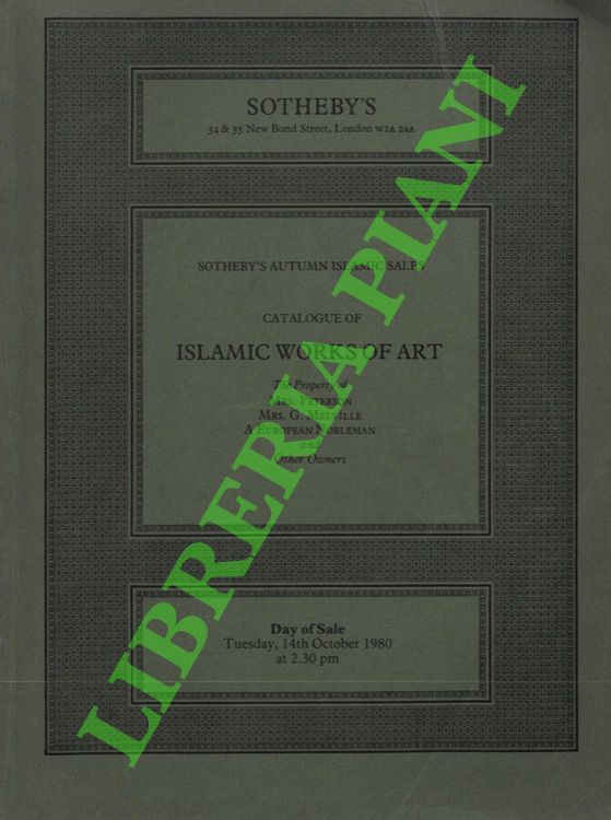 Catalogue of Islamic Works of Art.