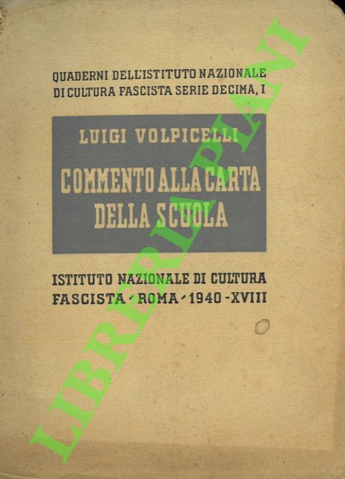 Commento alla Carta della scuola.