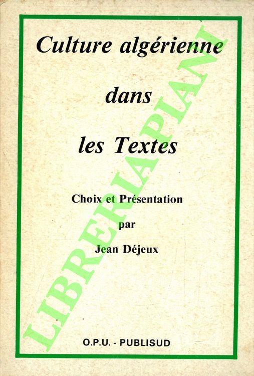 Culture algérienne dans les Textes.