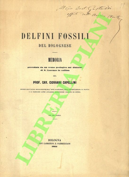 Delfini fossili del bolognese. Memoria preceduta da un cenno geologico …