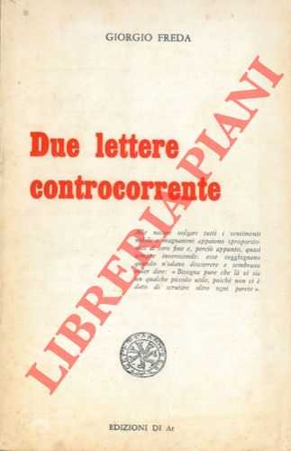Due lettere controcorrente.