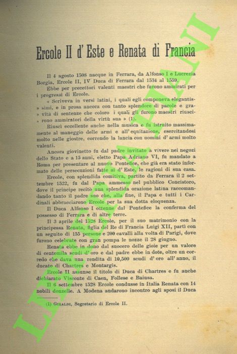 Ercole II d'Este e Renata di Francia.