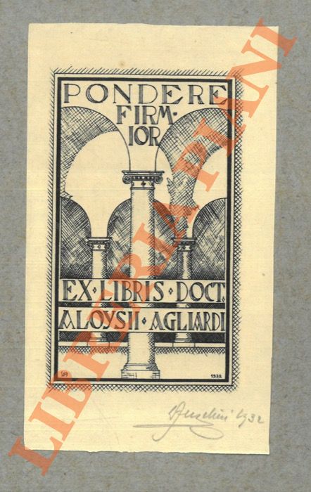 Ex libris Doct. Aloysii Agliardi.