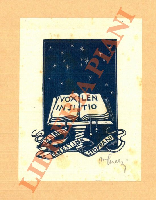 Ex libris Ernestina Stoppani.