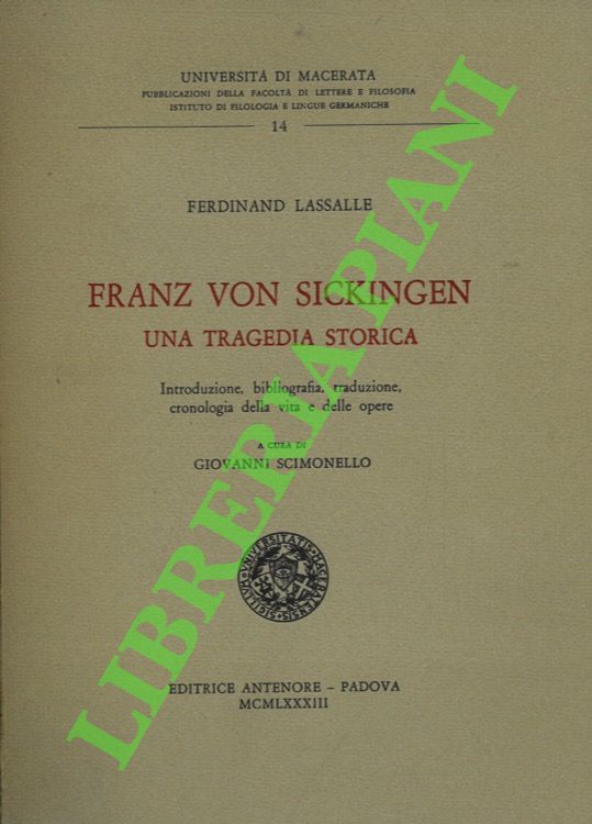 Franz von Sickingen. Una tragedia storica.