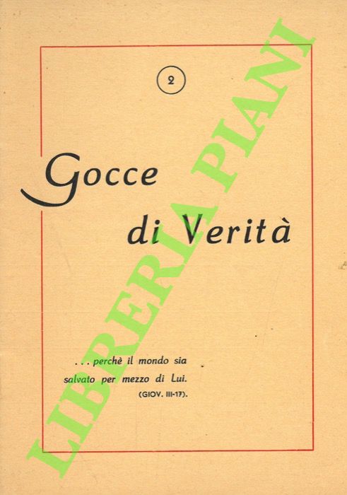Gocce di verità.