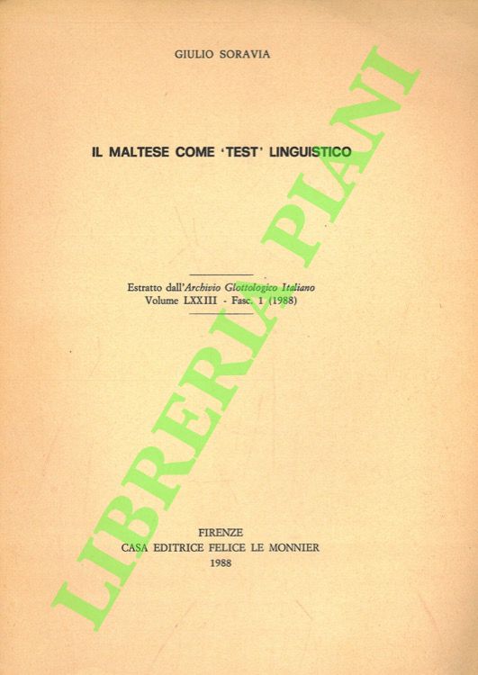 Il maltese come “test” linguistico.