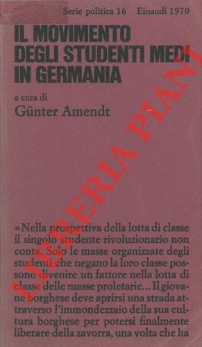 Il movimento degli studenti medi in Germania. Appendice italiana a …