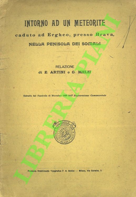Intorno a un meteorite caduto ad Ergheo presso Brava (Penisola …