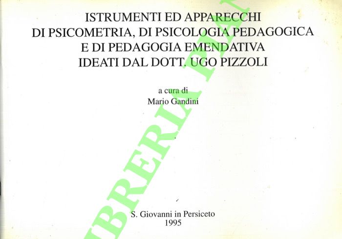 Istrumenti ed apparecchi di psicometria, di psicologia pedagogica e di …