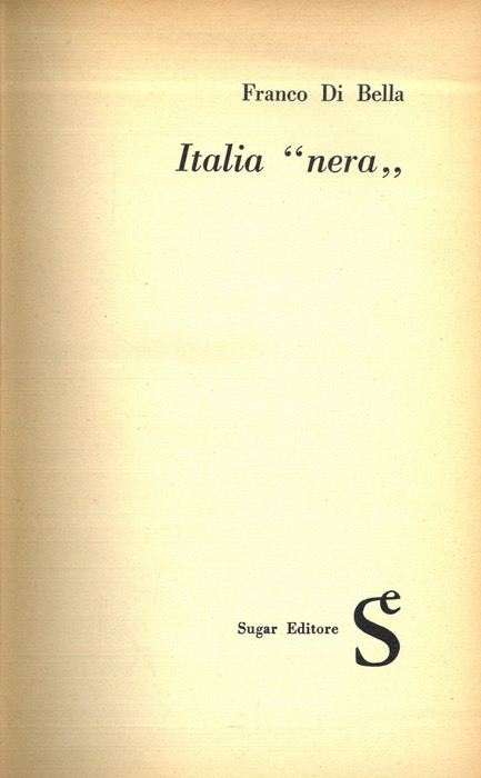 Italia “nera”.
