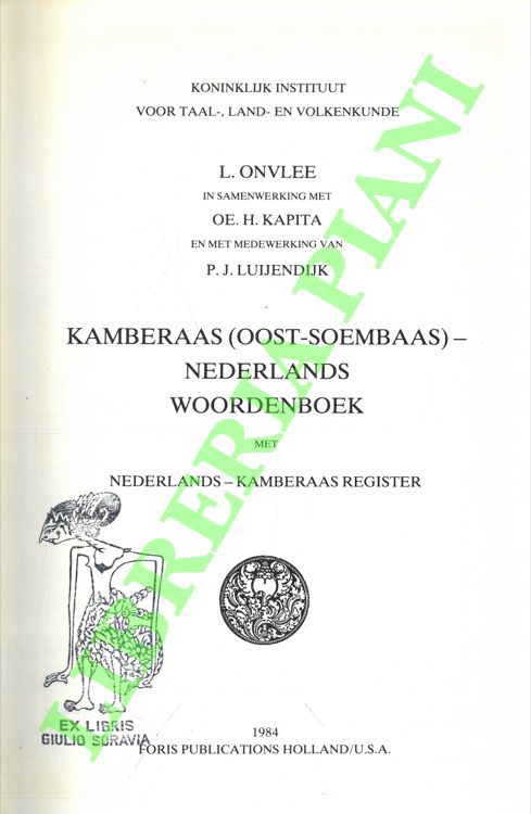 Kamberaas (Oost-Soembaas) - Nederlands Workenboek met Nederlands-Kamberaar Register.