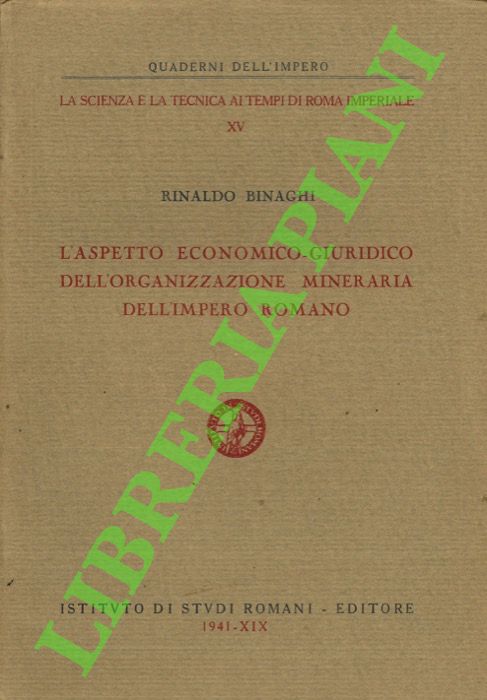L'aspetto economico-giuridico dell'organizzazione mineraria dell'Impero Romano.