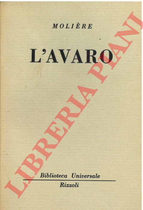 L'avaro.