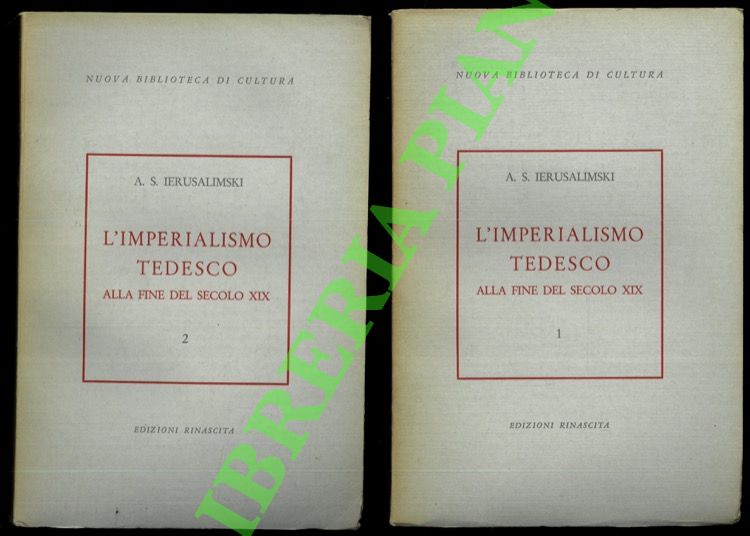 L'imperialismo tedesco alla fine del secolo XIX.