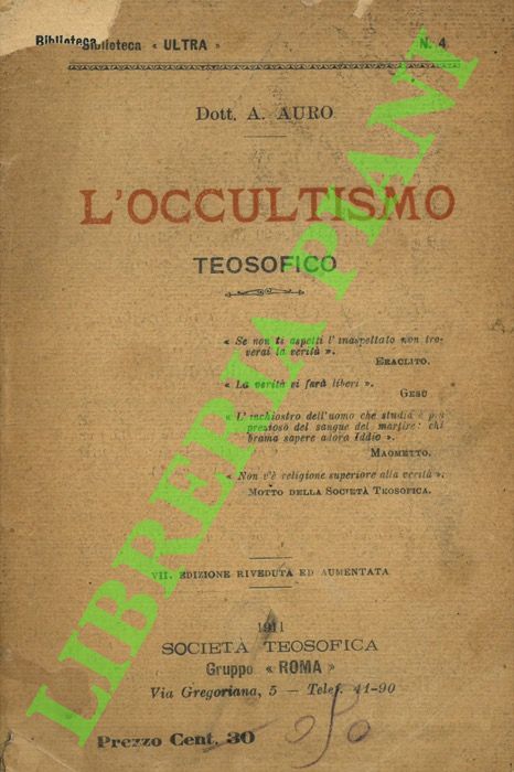 L'occultismo teosofico.