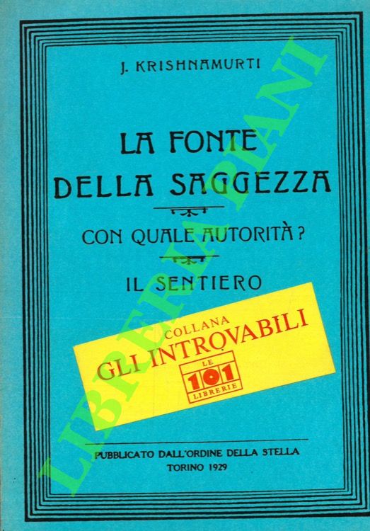 La fonte della saggezza - Con quale autorità? - Il …