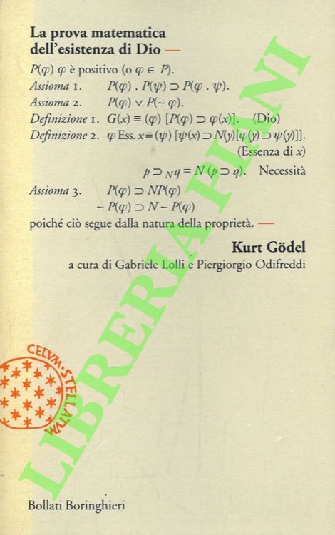La prova matematica dell'esistenza di Dio.