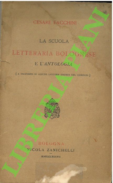 La scuola letteraria bolognese e l'antologia.