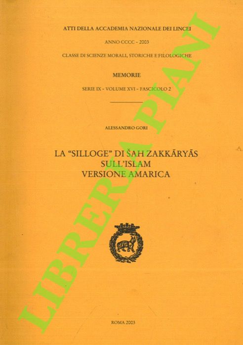 La "silloge" di Sah Zakkaryas sull'Islam. Versione amarica.