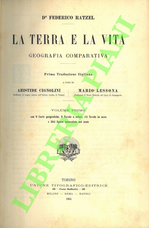 La terra e la vita. Geografia comparativa.