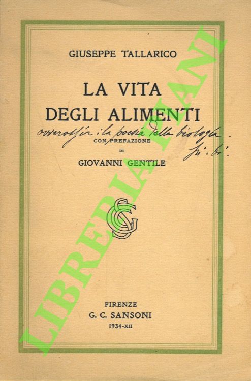 La vita degli alimenti.