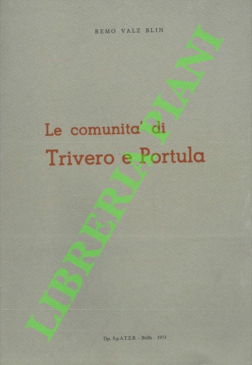 Le comunità di Trivero e Portula.