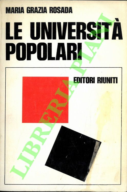 Le Università popolari. 1900-1918.