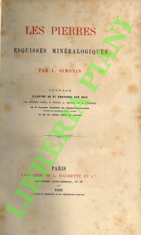 Les pierres. Esquisses minéralogiques.