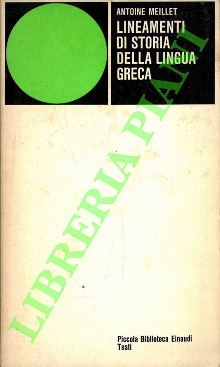 Lineamenti di storia della lingua greca.