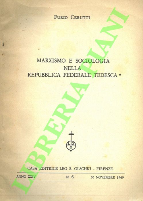 Marxismo e sociologia nella Repubblica Federale Tedesca.