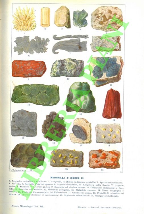 Mineralogia e geologia.