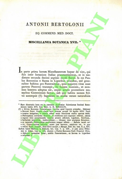 Miscellanea botanica XVII.
