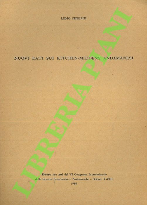 Nuovi dati sui Kitchen-Middens andamanesi.