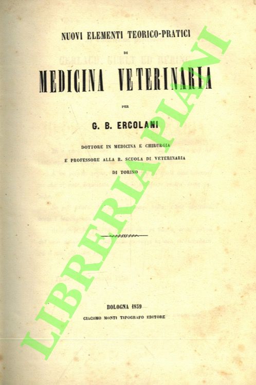 Nuovi elementi teorico-pratici di medicina veterinaria.