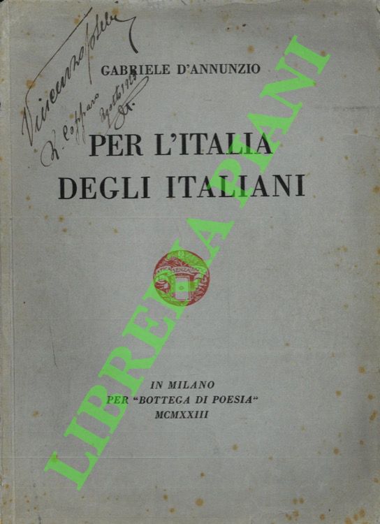 Per l'Italia degli italiani.