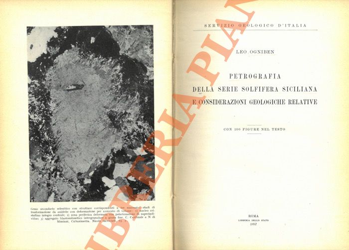 Petrografia della serie solfifera siciliana e considerazioni geologiche relative.