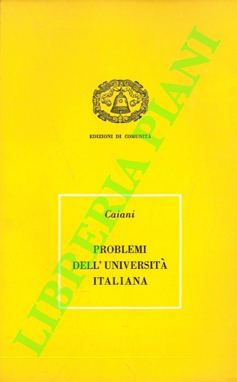 Problemi dell'Università italiana.