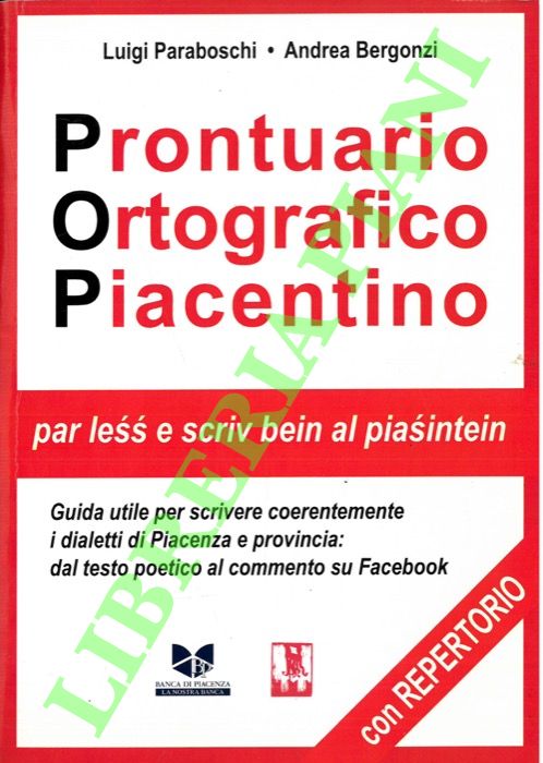 Prontuario ortografico piacentino.