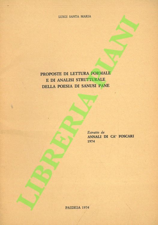 Proposte di lettura formale e di analisi strutturale della poesia …