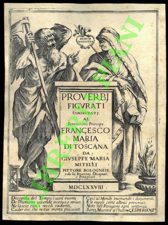 Proverbj figurati consecratj al serenissimo Principe Francesco Maria di Toscana.