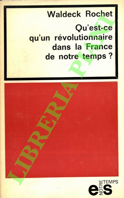 Qu'est-ce qu'un révolutionnaire dans la France de notre temps.