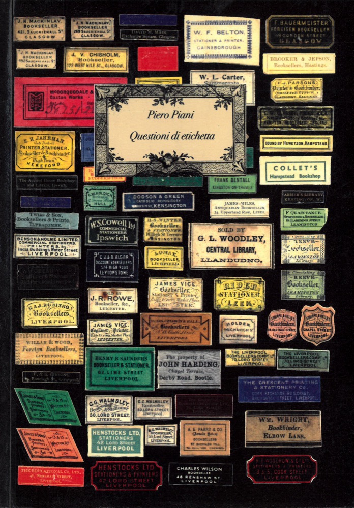 Questioni di etichetta. (Booklabels).