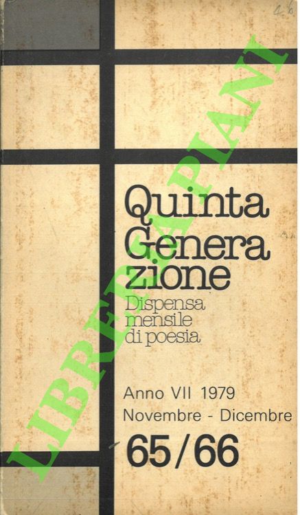 Quinta Generazione (Dispensa mensile di poesia).