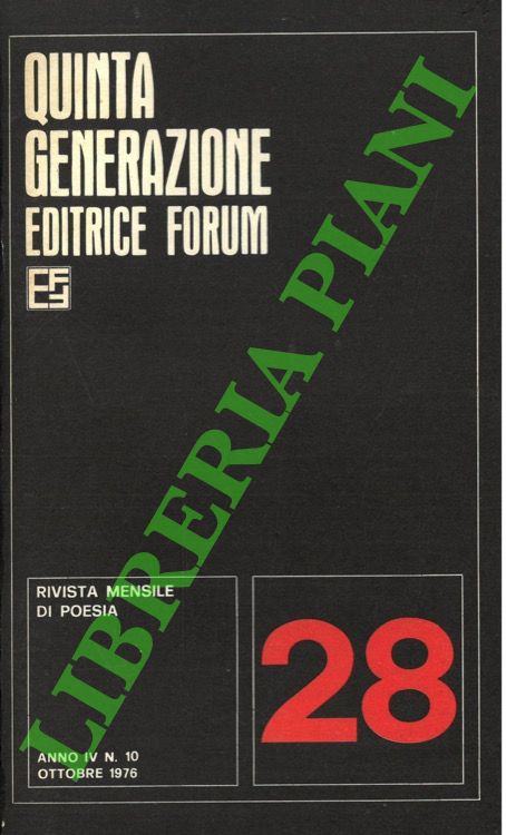 Quinta Generazione. Rivista mensile di poesia.