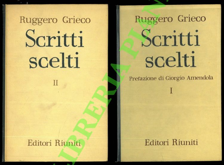 Scritti scelti. (Vol. I: La formazione del partito e le …