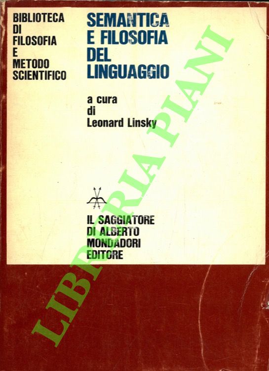 Semantica e filosofia del linguaggio.