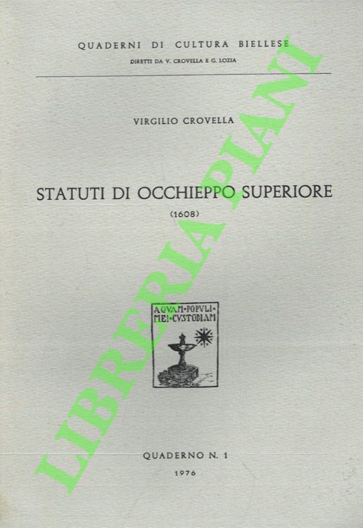 Statuti di Occhieppo Superiore (1608).